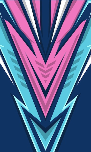 Estilo de carreras fondo abstracto geométrico plantilla de tela de camiseta de impresión de sublimación