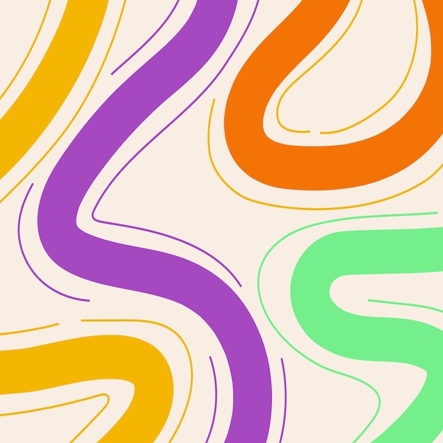 Estilo de color lindo de la línea abstracta del estandarte para las redes sociales