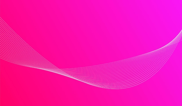 Estilo de color minimalista degradado de línea de onda