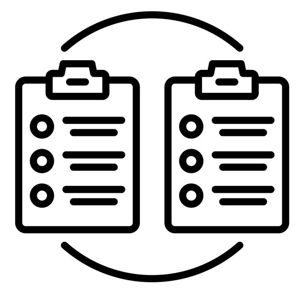 Estilo de comparación de las ilustraciones vectoriales
