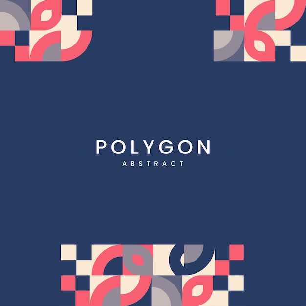 Estilo de composición de geometría minimalista en diseño de textura de color mulita con texto sobre fondo azul