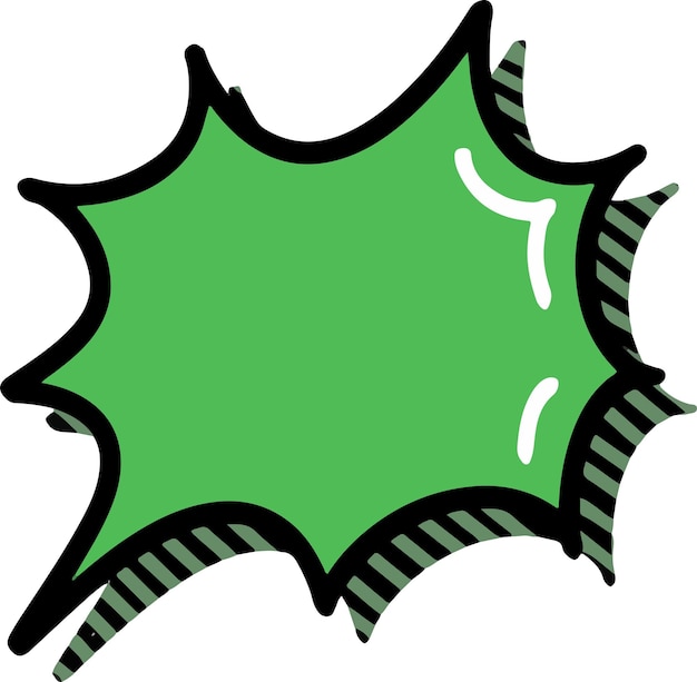 estilo de conversación de arte pop verde discurso burbuja charla con la sombra