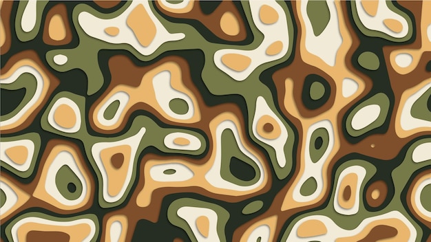 estilo de corte de papel de fondo de mapa de contorno