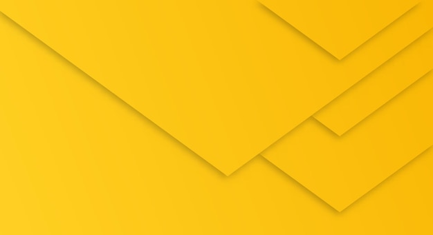 Vector estilo de corte de papel geométrico de fondo degradado amarillo abstracto para folletos o páginas de destino