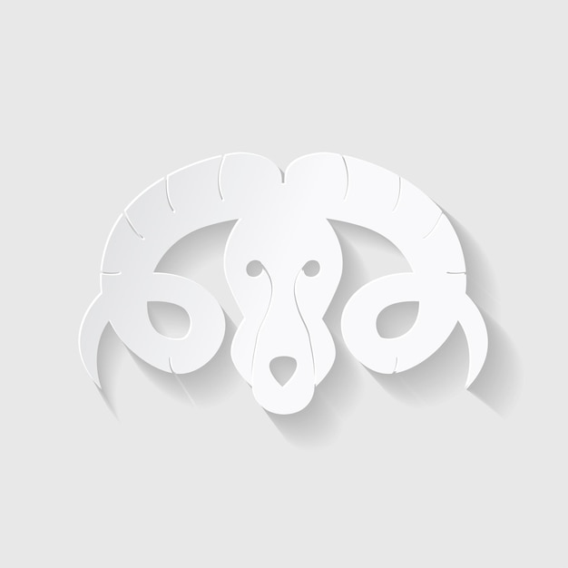 Estilo de corte de papel de horóscopo. Concepto de Géminis. Ilustración vectorial.