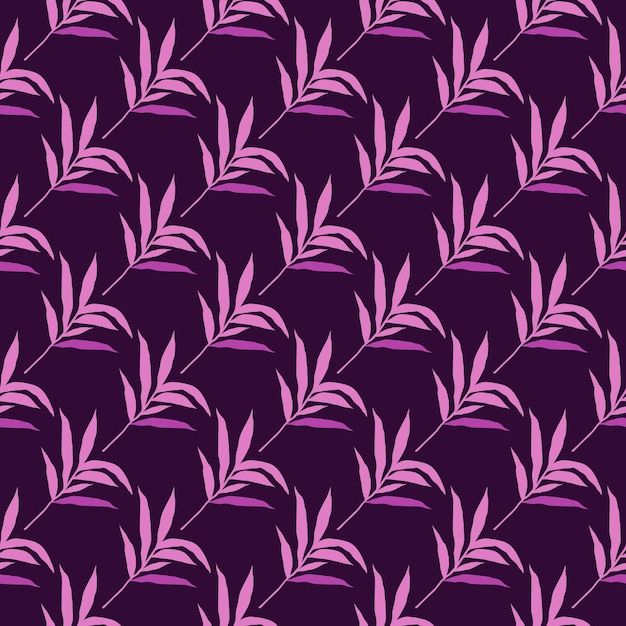 Estilo sin costuras de hoja de palma de la selva Estilo estilizado de hojas de palma tropical Papel de pared Diseño para imprimir tela textil papel de embalaje interior de moda Ilustración vectorial