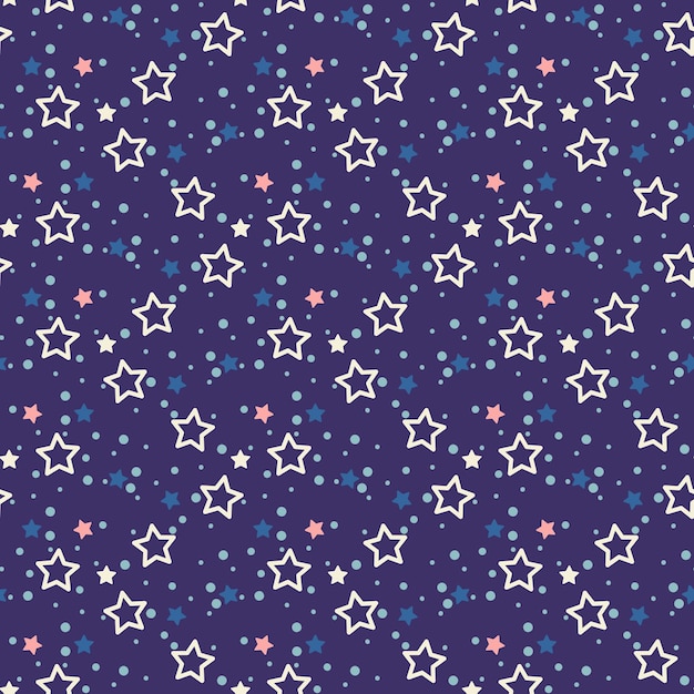 estilo de dibujos animados de cielo estrellado