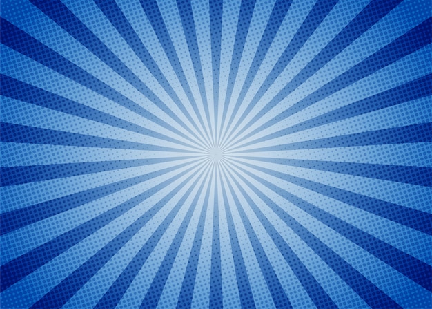 estilo de dibujos animados de fondo azul cómico abstracto. luz del sol.