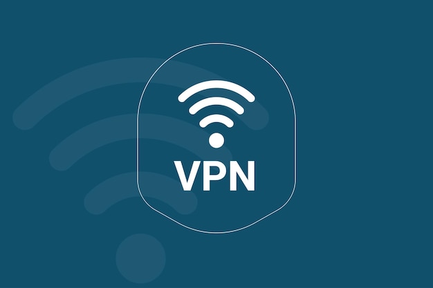Estilo de diseño plano de servicio vpn de vector