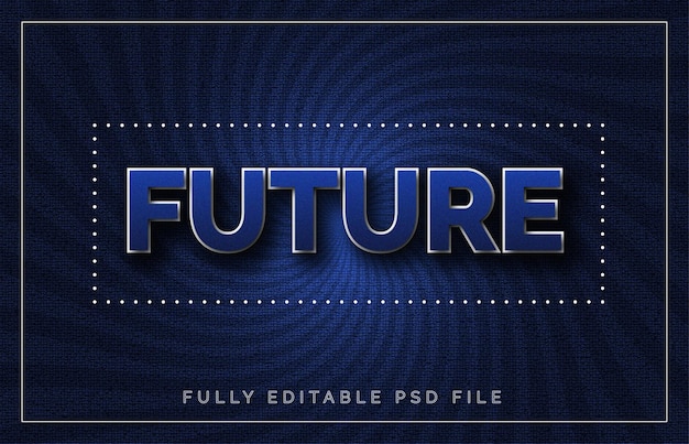 Estilo de diseño de texto efecto de texto tridimensional