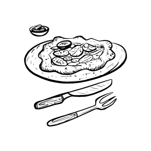 estilo divertido de ilustración de nube y sol
