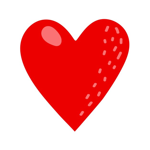 Estilo doodle de corazón Corazón dibujado a mano