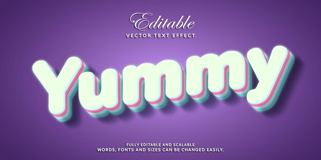 Estilo de efecto de texto 3D en negrita