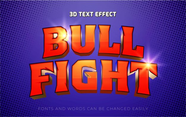 Estilo de efecto de texto editable en 3D