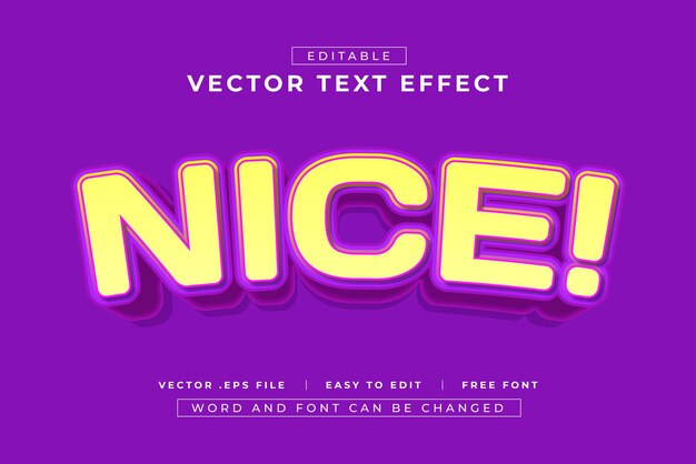 Estilo de efecto de texto editable vectorial 3D