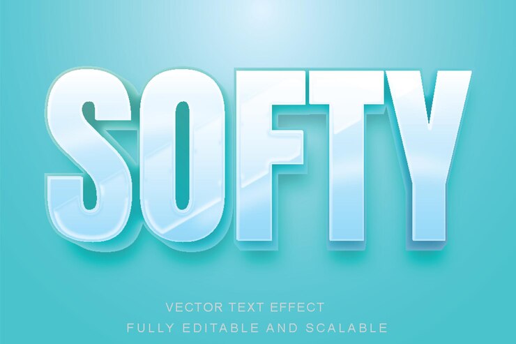 Vector estilo de efecto de texto editable