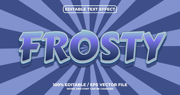 Estilo del efecto de texto Frost