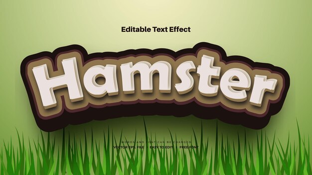 Estilo de efecto de texto de hámster