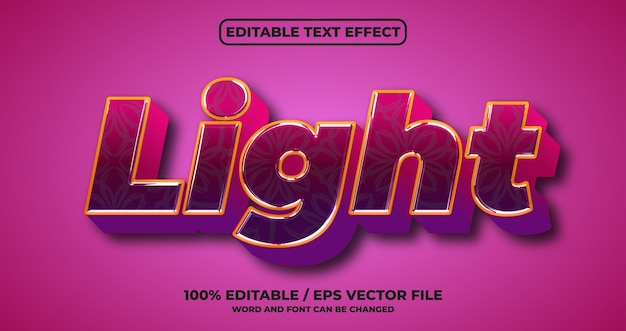 Estilo de efecto de texto ligero