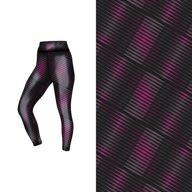 estilo de fondo abstracto para leggings deportivos