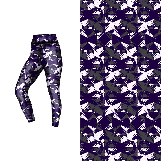 estilo de fondo abstracto para leggings deportivos
