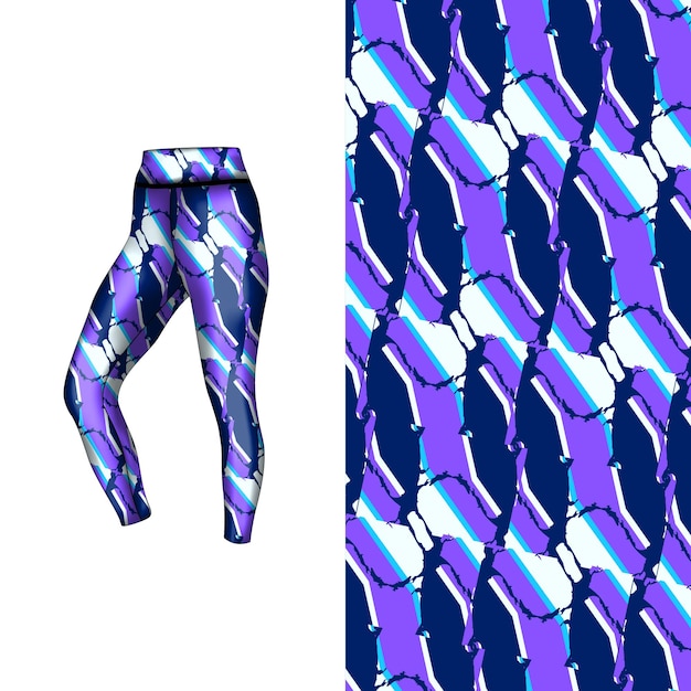 estilo de fondo abstracto para leggings deportivos