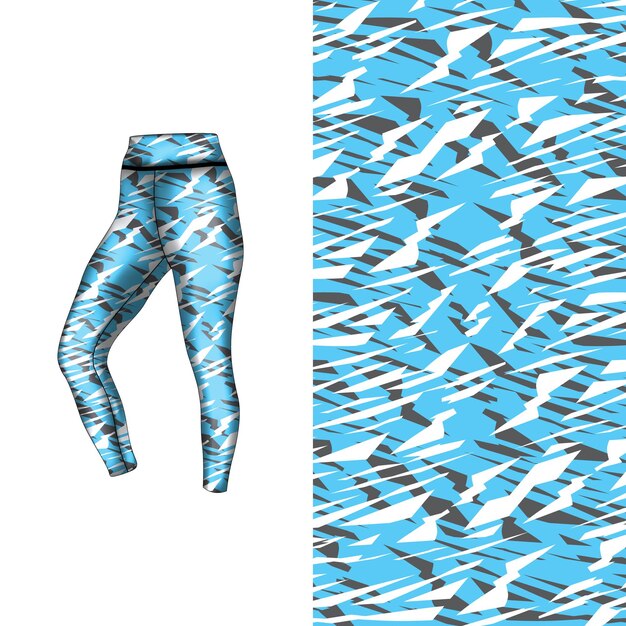 estilo de fondo abstracto para leggings deportivos