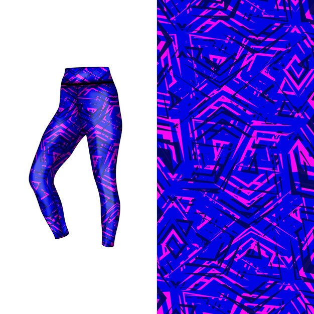estilo de fondo abstracto para leggings deportivos