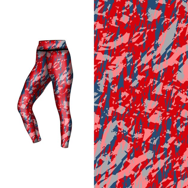 estilo de fondo abstracto para leggings deportivos