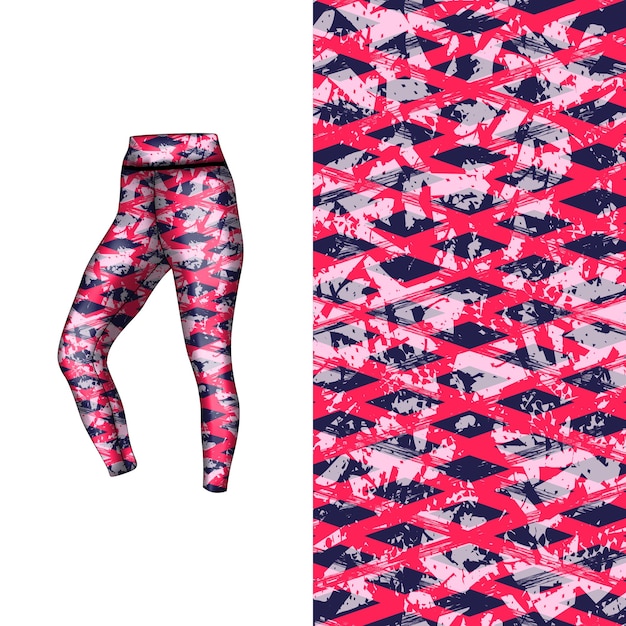 estilo de fondo abstracto para leggings deportivos