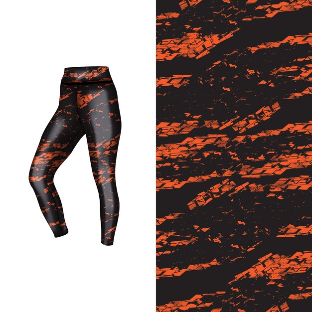 estilo de fondo abstracto para leggings deportivos