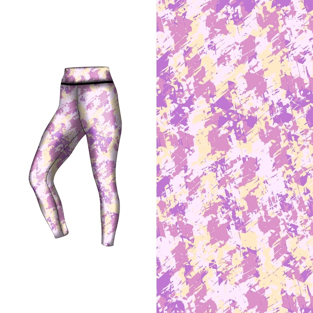 estilo de fondo abstracto para leggings deportivos