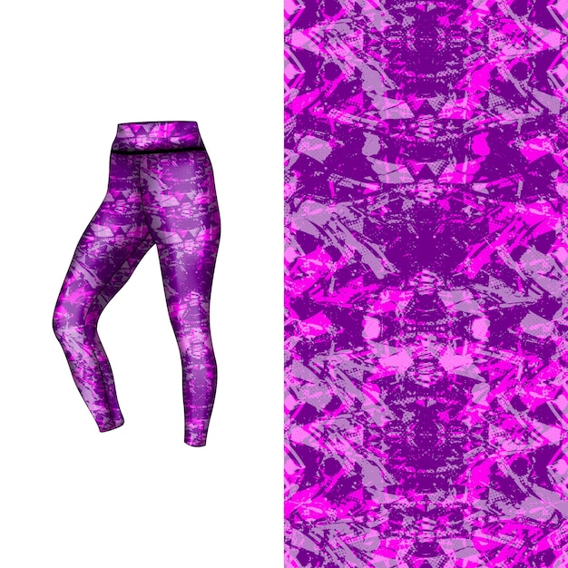estilo de fondo abstracto para leggings deportivos