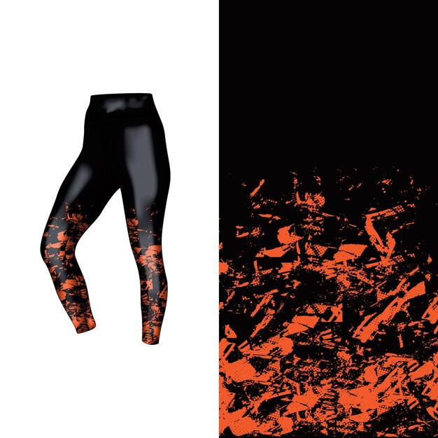 estilo de fondo abstracto para leggings deportivos
