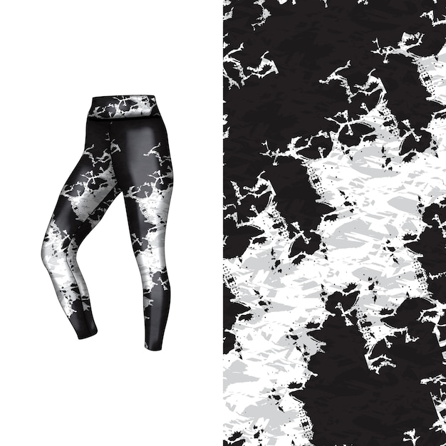 estilo de fondo abstracto para leggings deportivos