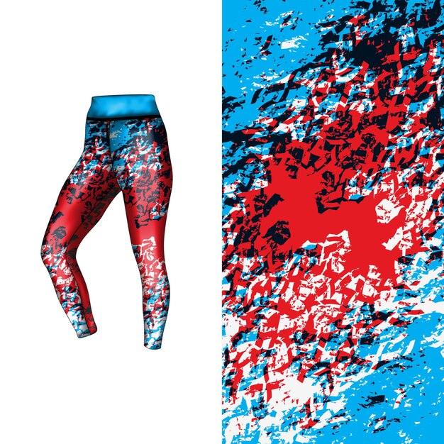 estilo de fondo abstracto para leggings deportivos