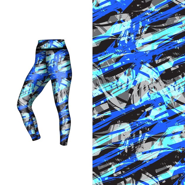 estilo de fondo abstracto para leggings deportivos