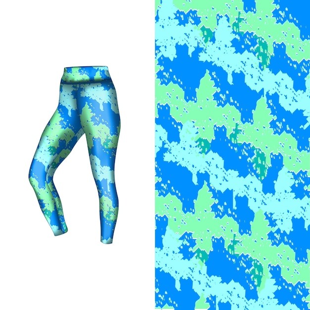 Estilo de fondo abstracto para leggings deportivos