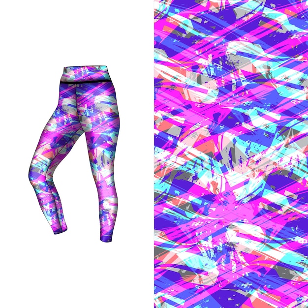 estilo de fondo abstracto para leggings deportivos