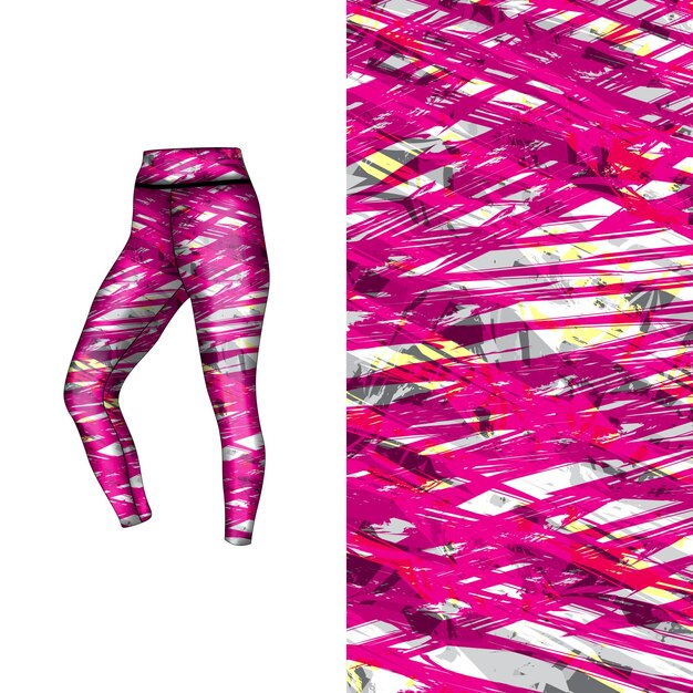 estilo de fondo abstracto para leggings deportivos