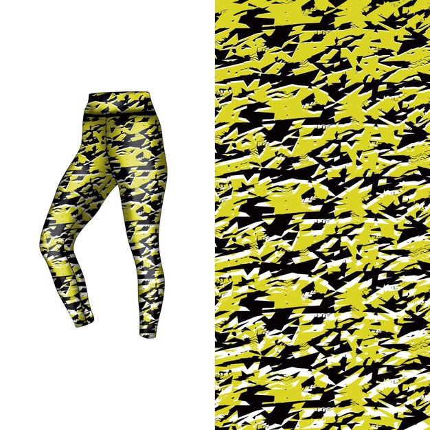 estilo de fondo abstracto para leggings deportivos