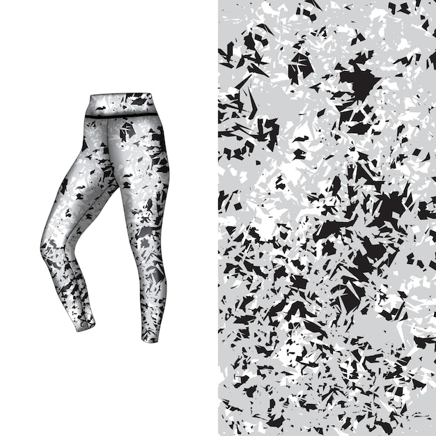 estilo de fondo abstracto para leggings deportivos