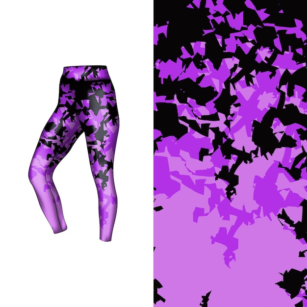 estilo de fondo abstracto para leggings deportivos