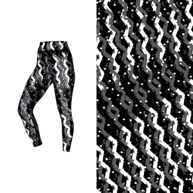 estilo de fondo abstracto para leggings deportivos