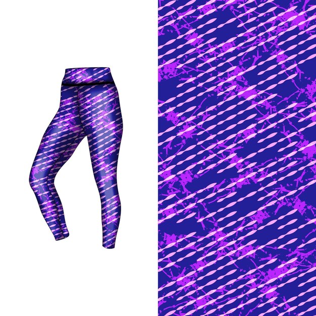 estilo de fondo abstracto para leggings deportivos