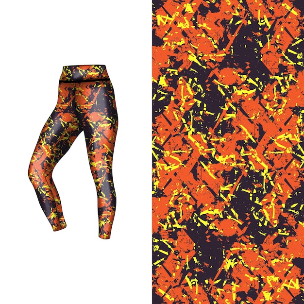 estilo de fondo abstracto para leggings deportivos
