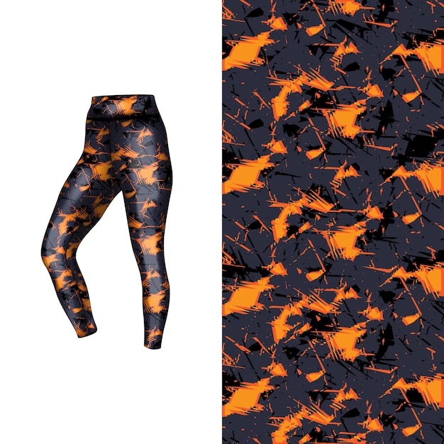 estilo de fondo abstracto para leggings deportivos