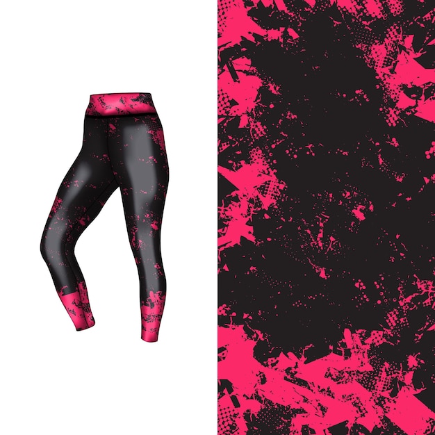 estilo de fondo abstracto para leggings deportivos