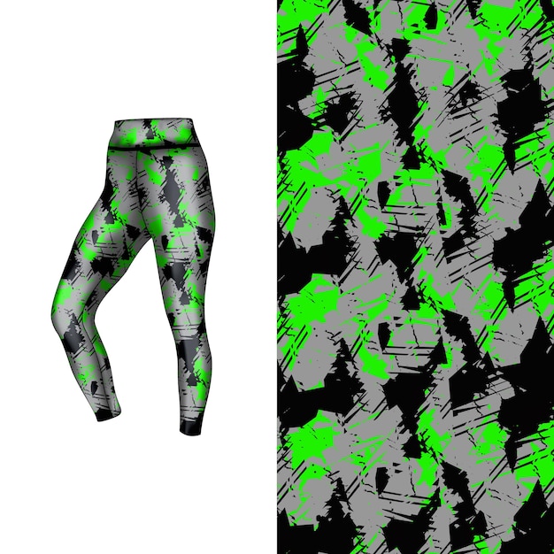 estilo de fondo abstracto para leggings deportivos