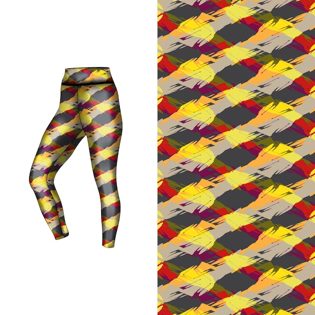 estilo de fondo abstracto para leggings deportivos
